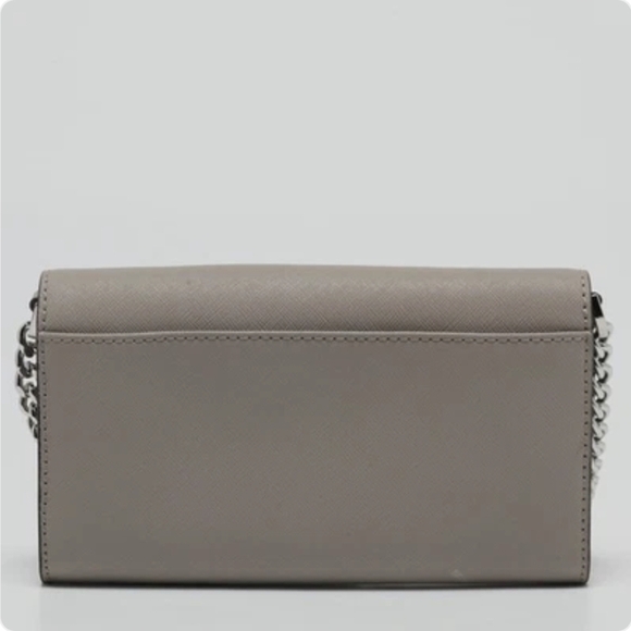 Michael Kors Grey Leather Envelope Flap Crossbody - Picture 7 of 7